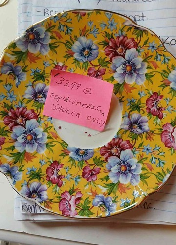 Vintage James Sadler- Sophie Chintz SAUCER ONLY - Picture 13 of 13