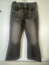 Liverpool Los Angeles Jeans Womens Sz 4 Dark Wash The Crop Flare Denim