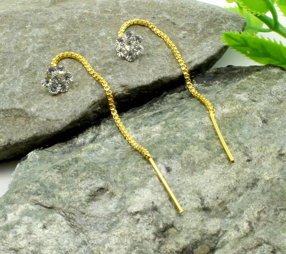 Latest sui dhaga clearance gold earrings images