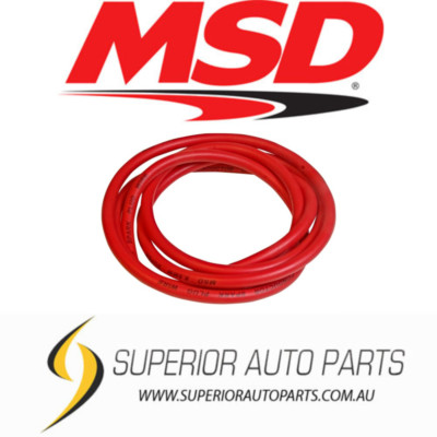 MSD   Spark Plug Wire - Super Conductor - 8.5mm - Red - Bulk 34059