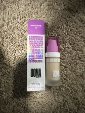 UOMA Weightless Soft Matte Hydrating Foundation White Pearl T1N 1 fl oz NIB