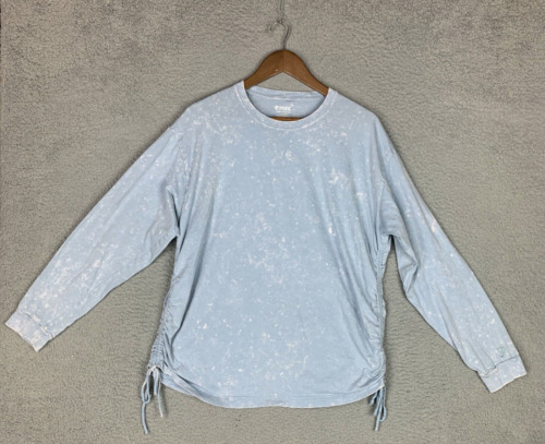 Women's PINK by Victoria's Secret Light Blue/Navy Tampa Bay Rays Split Neck  Long Sleeve T-Shirt