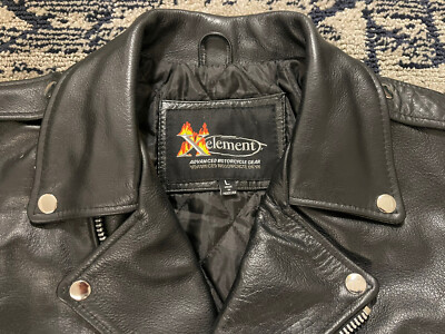 X Element Traditional Slant Zipper Biker Jacket Size Large | eBay