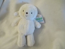 Carters Child of Mine white Plush Lamb 67178 crinkle ears rattle stuffed toy 8"