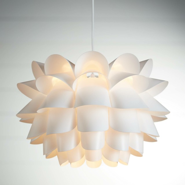 Possini Euro White Flower 19 1 2 Wide Pendant Chandelier For Sale