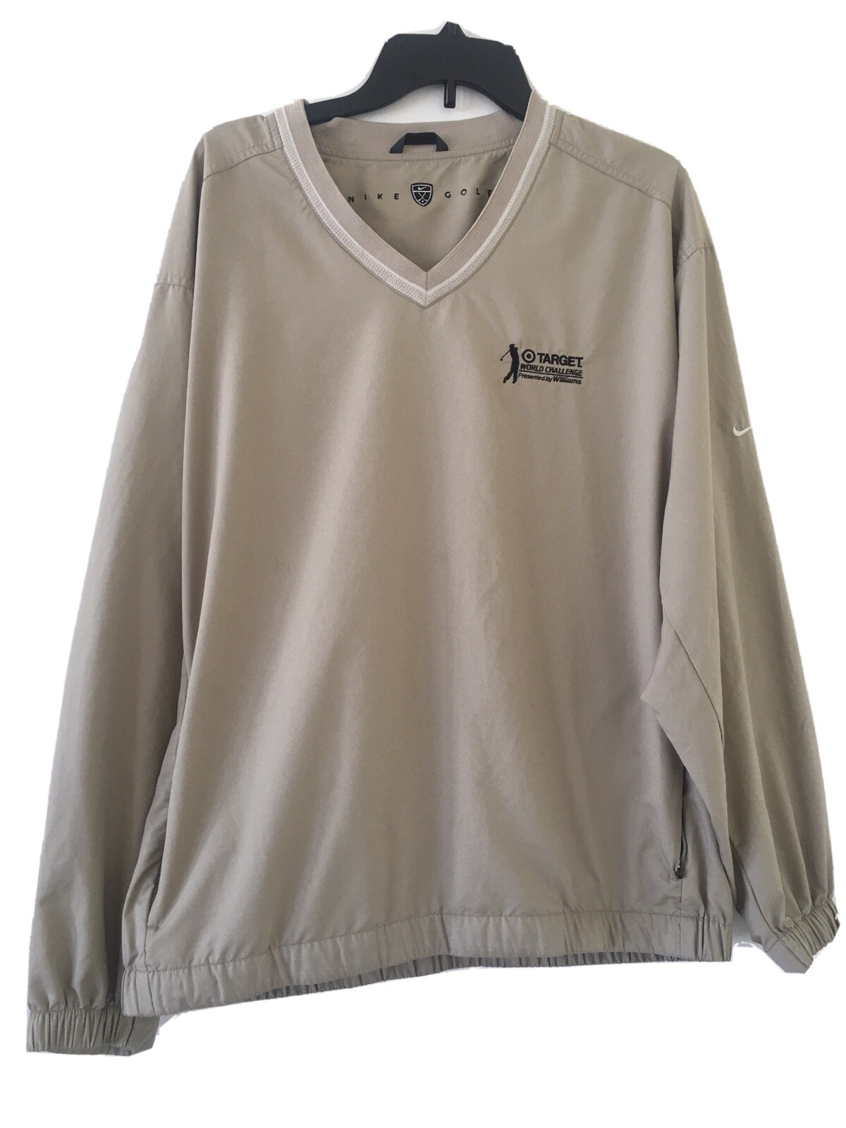 Nike GOLF Men's Tan V-Neck Pullover 