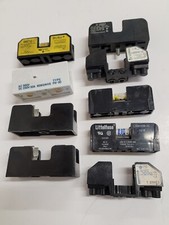 LOT OF 9 VARIOUS 1 POLE FUSE HOLDERS. SEE PHOTOS.