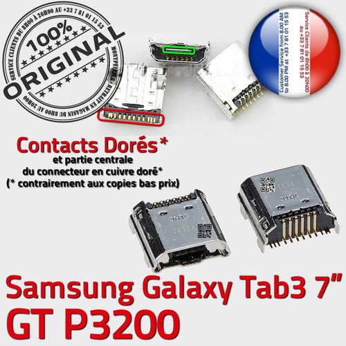 ORIGINAL Samsung Galaxy TAB 3 GT P3200 Connecteur de charge à souder Micro USB - Photo 2/5