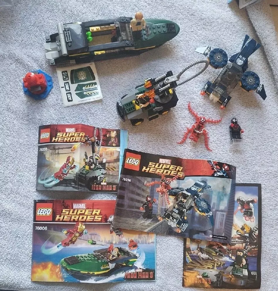 Lego Marvel Super Heros Lot Of 3 #76036 ,Iron Man 3 #76008,#76006 READ  DISCRIPTI