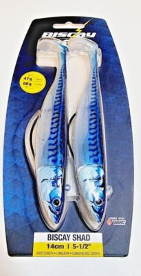 Storm 360GT Biscay SHAD Unkrautfreies Angeln/Bassköder - 2 pro Packung
