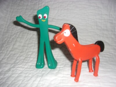 Vintage Toys 6-Inch Bendable GUMBY & POKEY Figures - Hong Kong - Jesco | eBay