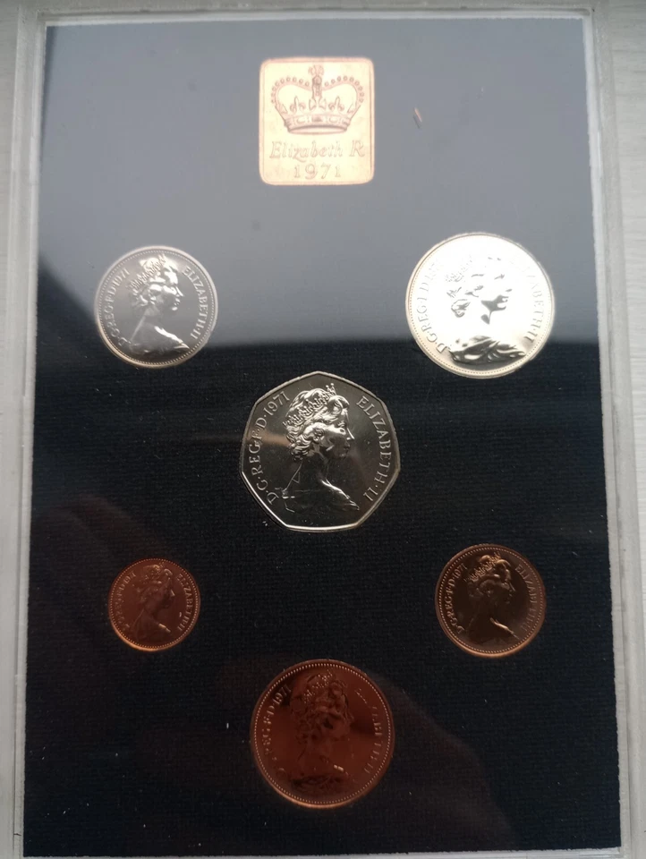 1971 Royal Mint Proof Coin Year Set Birthday Year Coin Set - Image 3 of 3