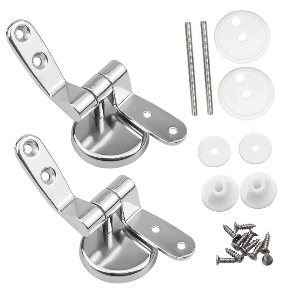 Toilet Seat Hinges Adjustable Replacement Hinges Tightening Toilet Lid