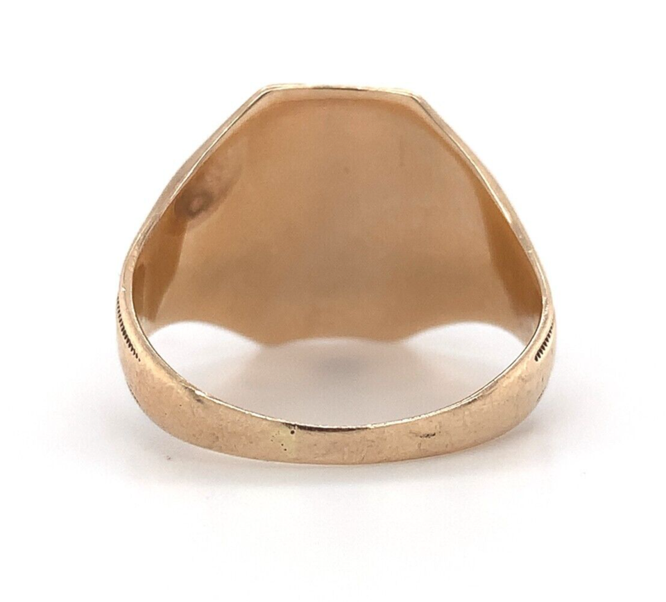Vintage 10k Yellow Gold Men's Ring Jewelry with Monogram (J5949