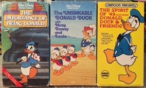 Details About Disneys Donald Duck Vhs Lot Of 3 Importance Of Being Donald Unsinkable - 