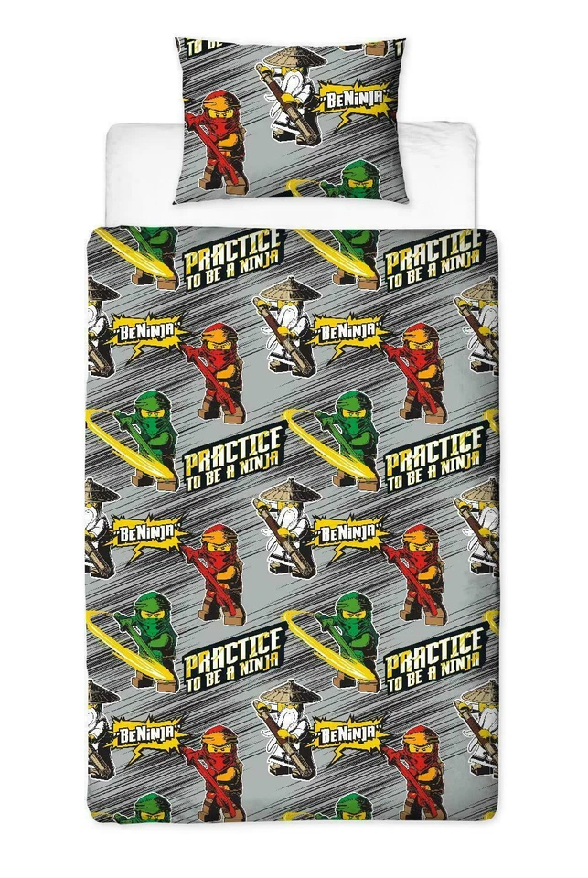 Juego de ropa de cama reversible con funda de edredón individual Lego Ninjago Foto 3 de 3
