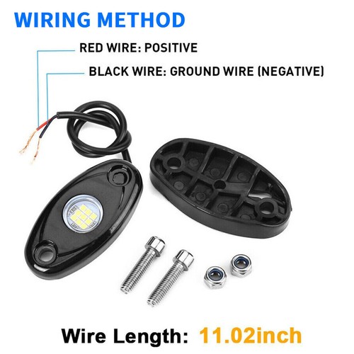 12 Pods White CREE LED Rock Underbody Lights for JEEP Offroad Truck UTV Boat ATV - Bild 7 von 9