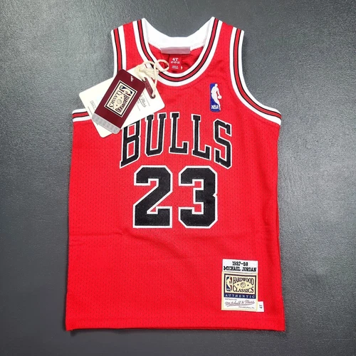 100% Authentic Michael Jordan Mitchell Ness 97 98 Bulls Jersey 4T S4 Toddler PS - product listing photo
