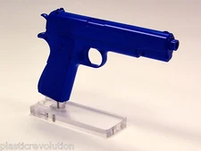 1911 Pistol Display Stand 45 ACP Acrylic Gun Rack - Perfect for Gunshop Showcase