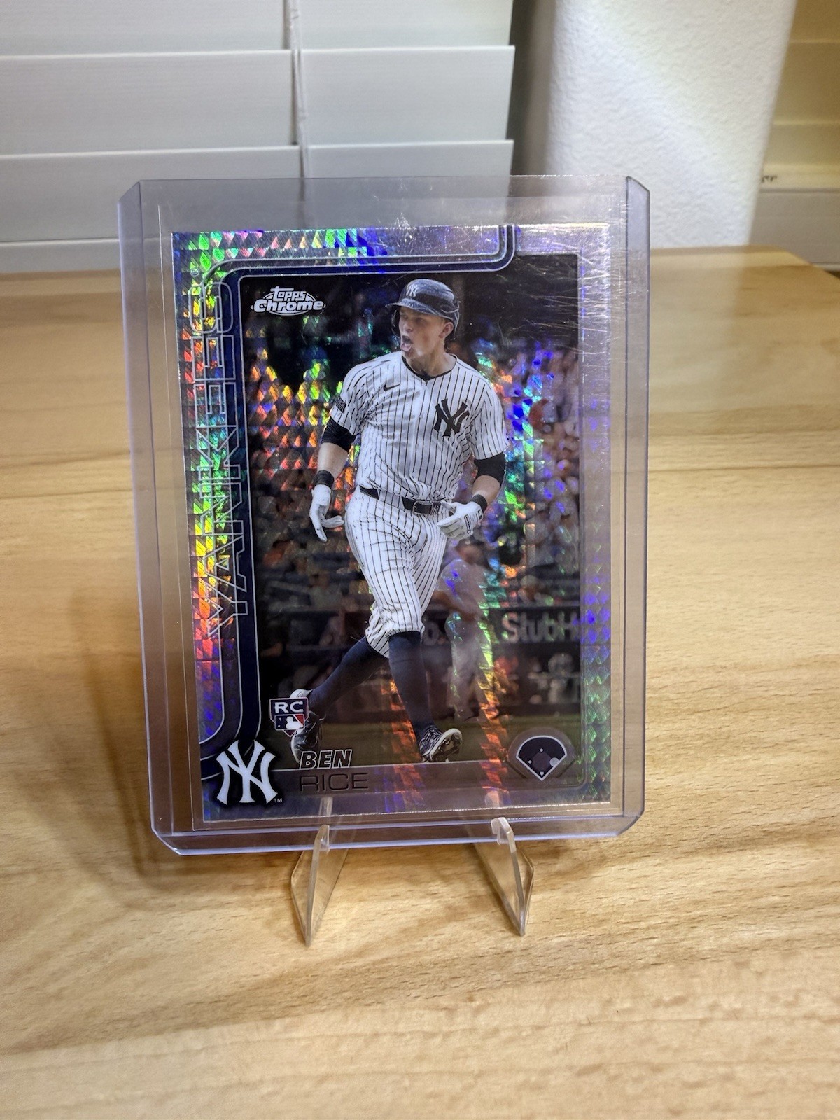 2025 Topps Chrome - Ben Rice #139 Prism Refractor (RC)