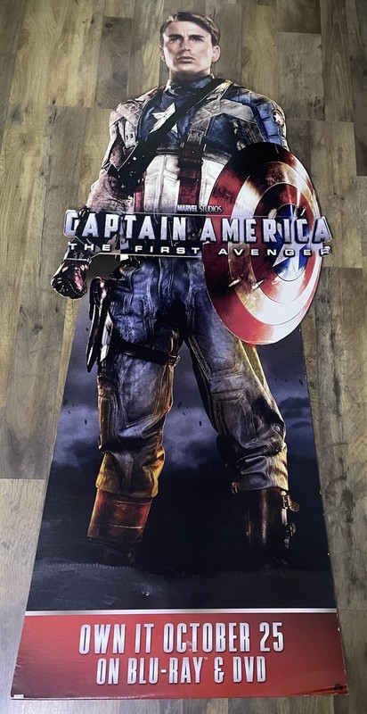Captain America First Avenger MCU DVD Release In Store Standee Display Rare HTF