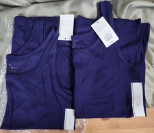 Pack of 2 NWT - A New Day Women's Tank Top Purple/Navy Size Large Light