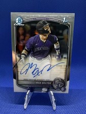 2025 Bowman Draft Max Belyeu Chrome Auto Autograph 1st Prospect #CPA-MB Rockies