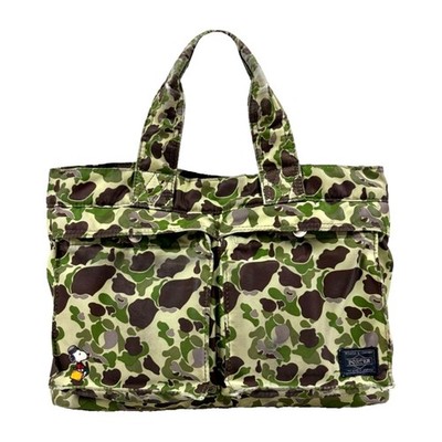 PORTER SNOOPY × JOE PORTER ボディーバッグ YOSHIDA COMPANY JOE PORTER Peanuts Snoopy TOTE BAG CAMO Made in