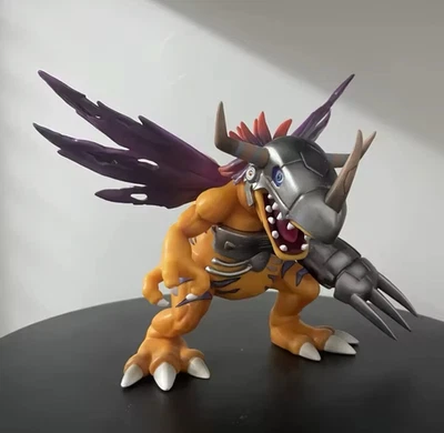 Neu Anime Digimon 18cm Abenteuer Metall Greymon Figur Action PVC Statue Spielzeug Geschenk - Bild 1 von 4