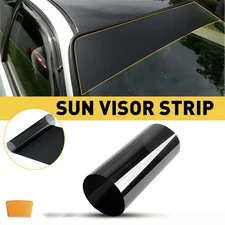 Car Window Sun Visor Strip Tint Film Front Windshield UV Shade DIY Decal Banner