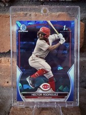 🔥 2023 Bowman Chrome Sapphire HECTOR RODRIGUEZ  #BCP-95 Reds Hot Prospect