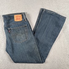 Pantalones de mezclilla ajustados Levis 527 para hombre 36x34 lavado oscuro corte boot