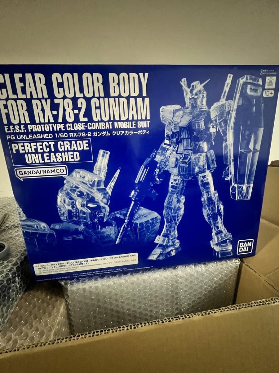 Clear Color Body Parts Set for PG 1/60 Unleashed RX-78-2 Gundam