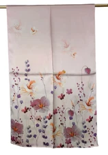 100% Silk mulberry Scarf Women neckerchief Shawl Wrap floral pink red HD1-61