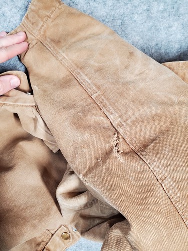Vintage 70s Carhartt Detroit Jacket Mens 38L Blanket Lined Brown Duck 6BLJ USA - Bild 18 von 23