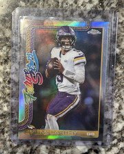 Topps 2025 Chrome Future Stars Refractor J.J. McCarthy FS-18 Minnesota Vikings