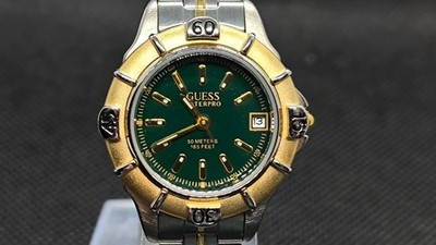 GUESS Waterpro Dark Green Dial - Damen Uhr - Armbanduhr - Vintage