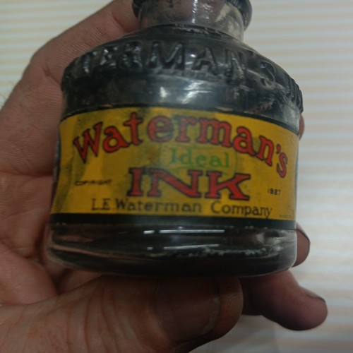 WATERMAN’S IDEAL INK WITH ORIGINAL LABEL AND STOPPER