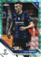 2021-22 Topps Chrome UEFA Champions Ivan Perišic #158 Aqua Refractor 104/199