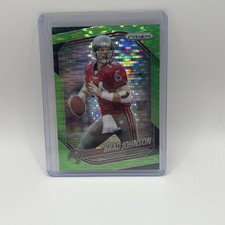 2025 Panini Prizm #213 Brad Johnson Neon Green Pulsar