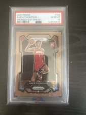2023 Prizm Fast Break Bronze Amen Thompson 1/20 #150 Jersey Match! #Rockets