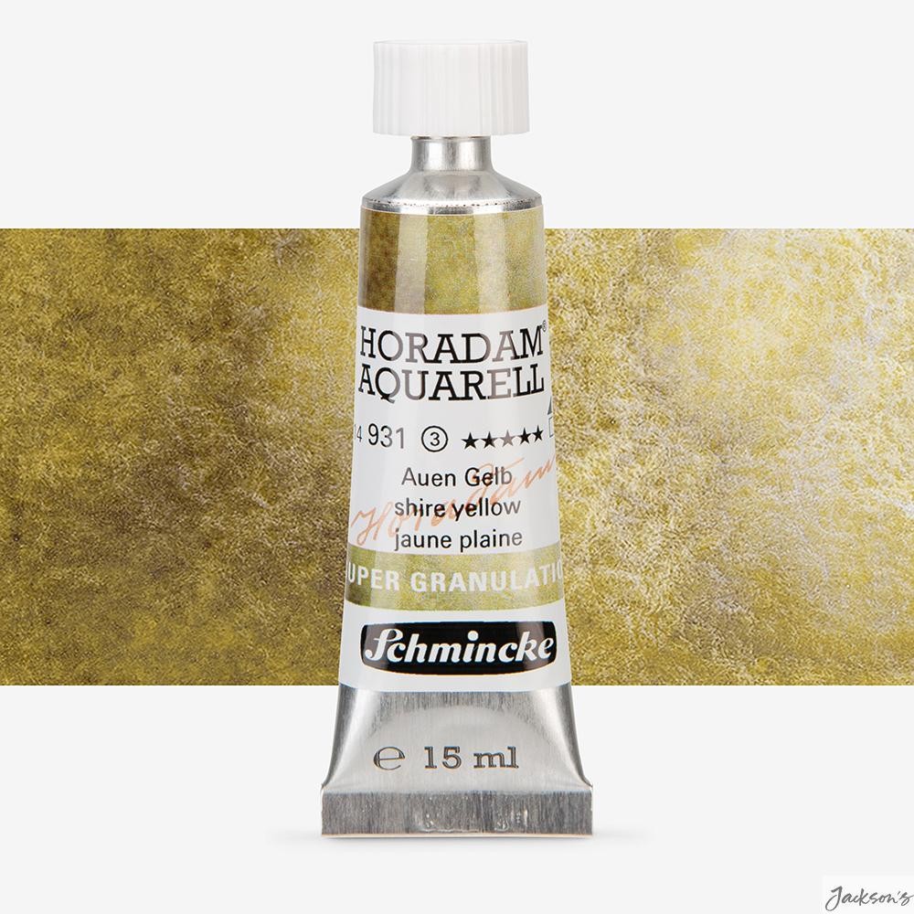 Schmincke Horadam Watercolour Paint Supergranulation 15ml Tube Shire Yellow
