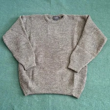 Peregrine Made In England 100% Wool Heavy Knit Sweater Size Large