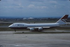 Dia G-BDXC Boeing 747-236B British Airways 29.06.1982 35mm gerahmt OP-K11-23