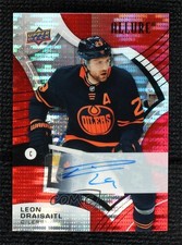 2021-22 Upper Deck Allure Red Rainbow Auto Leon Draisaitl #52 Auto q2c