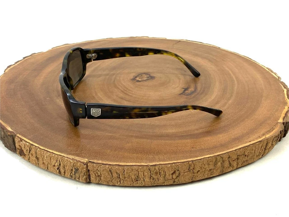 Gafas de sol Tag Heuer SOLO MARCO como están TH 9001 marrón oscuro tortuga hechas en Francia Foto 4 de 4