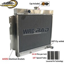 Full Aluminum Radiator Fit 1965 1966 Dodge Dart V8 Conversion 65 66 At New 2 Row Full Aluminum Radiator Fit 1965 1966 Dodge Dart V8 Conversion 65 66 At New 2 Row