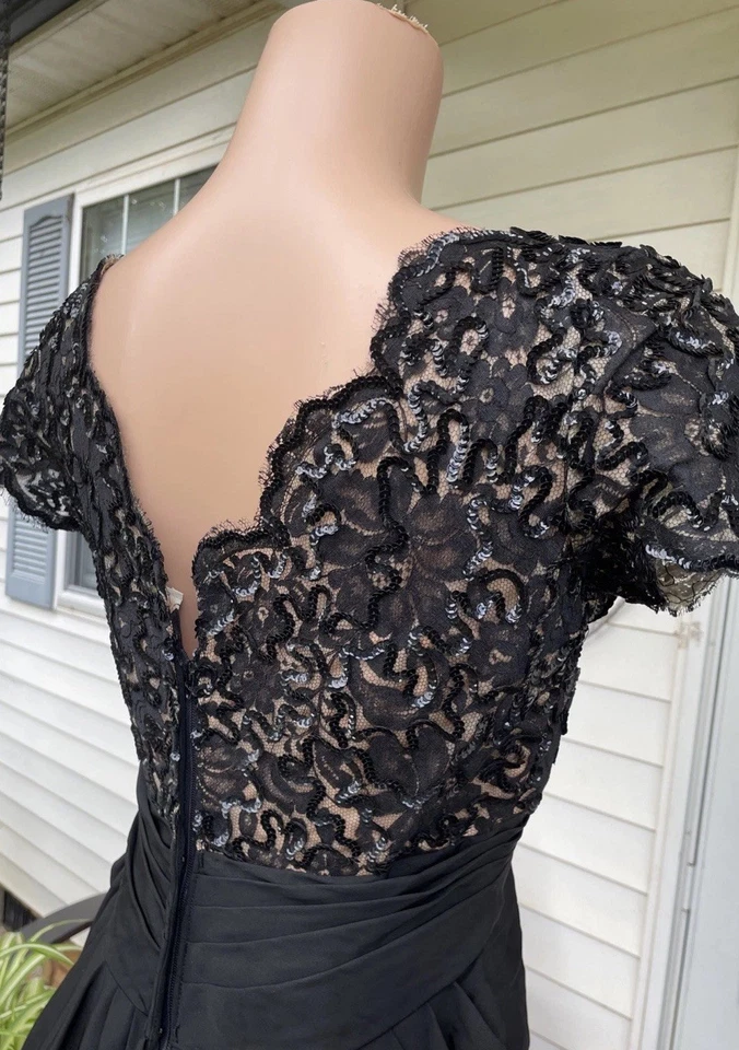 Emma Domb Black cocktail party Dress 1950s/1960s Bombshell Marlyn Monroe wiggle - Image 2 of 4