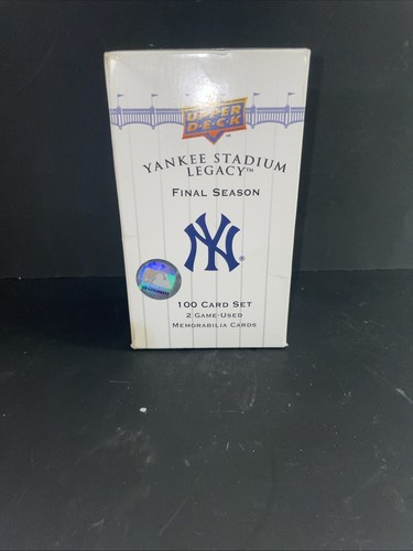 2008 UPPER DECK YANKEE STADIUM LEGACY FINAL SEASON SEALED BOX/SET 2 MEM SET 819 - Picture 3 of 6