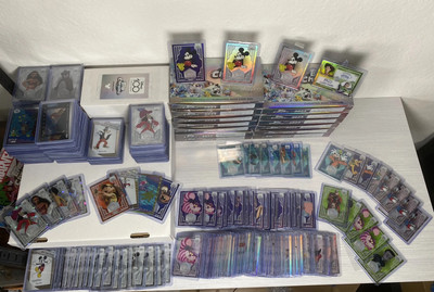 Topps Chrome Disney 100 Collection Lot Numbered 1500+ Cards + 7 PSA Slabs